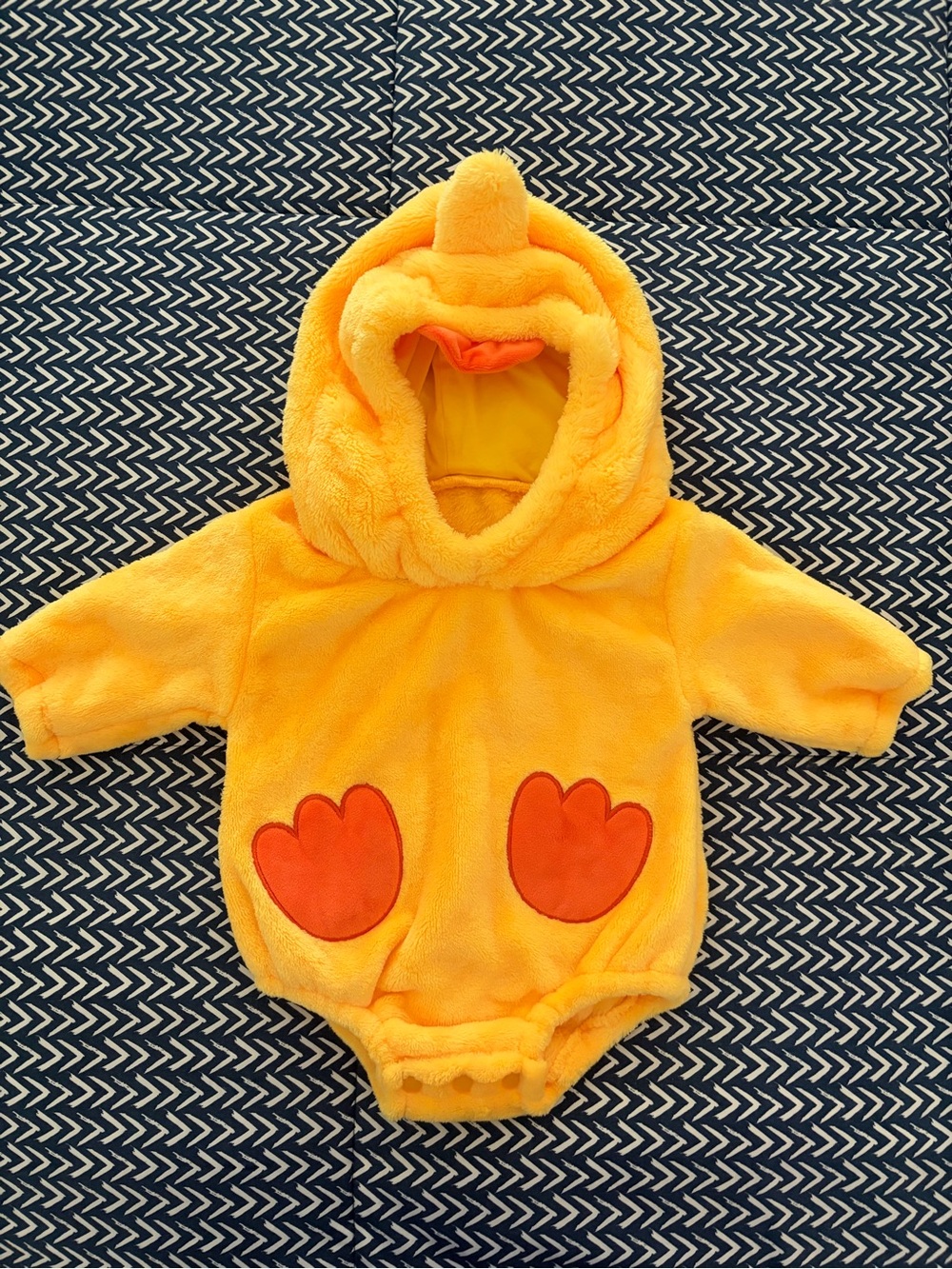 Amazon Yellow Plush Baby Chick Costume Romper